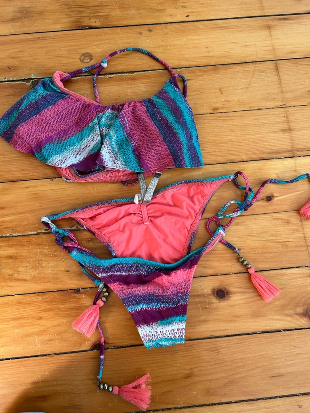 ☀️3/$25 Sofia by vix bikini set small top large bottom